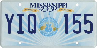 MS license plate YIQ155