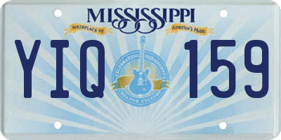MS license plate YIQ159
