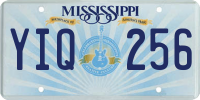 MS license plate YIQ256