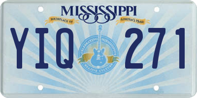 MS license plate YIQ271