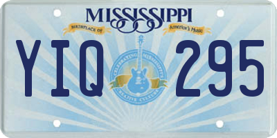 MS license plate YIQ295
