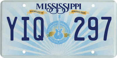 MS license plate YIQ297