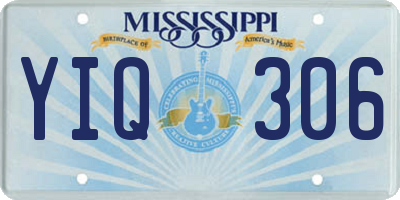 MS license plate YIQ306