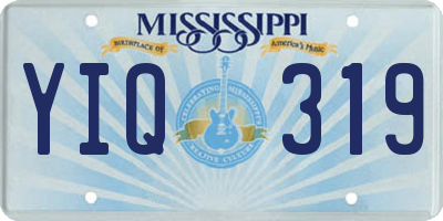 MS license plate YIQ319