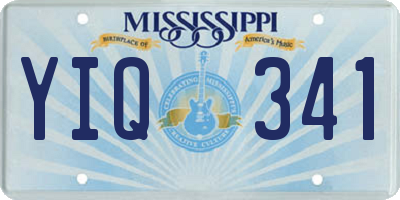 MS license plate YIQ341