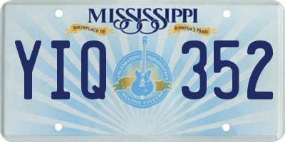 MS license plate YIQ352