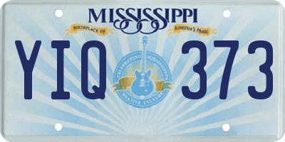 MS license plate YIQ373
