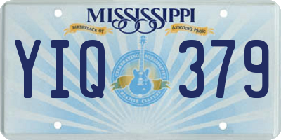 MS license plate YIQ379