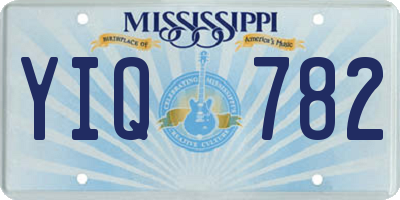 MS license plate YIQ782