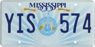 MS license plate YIS574
