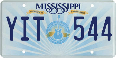 MS license plate YIT544