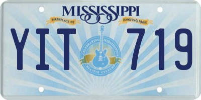 MS license plate YIT719
