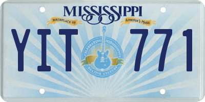 MS license plate YIT771