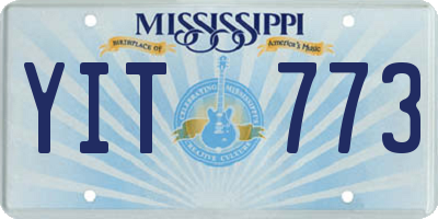 MS license plate YIT773