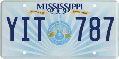 MS license plate YIT787