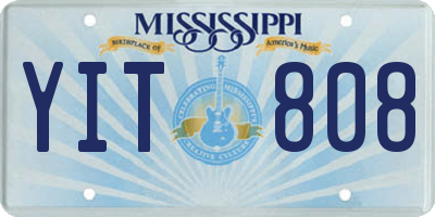 MS license plate YIT808