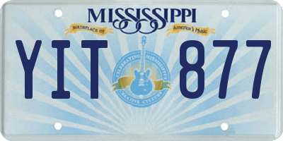MS license plate YIT877