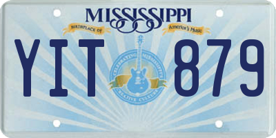 MS license plate YIT879