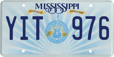 MS license plate YIT976