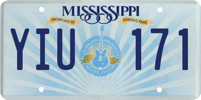 MS license plate YIU171