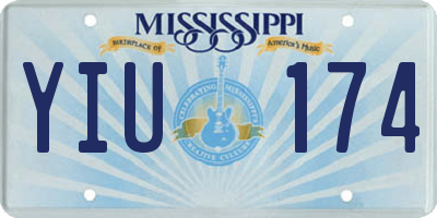 MS license plate YIU174