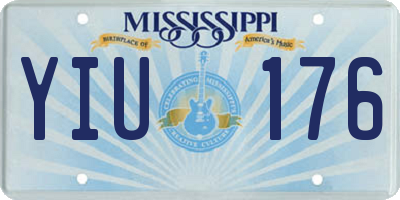 MS license plate YIU176