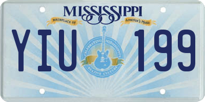 MS license plate YIU199