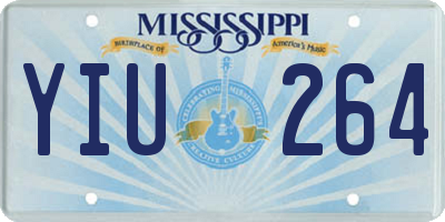 MS license plate YIU264
