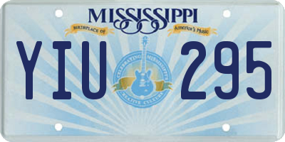 MS license plate YIU295