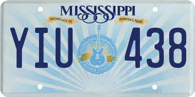 MS license plate YIU438