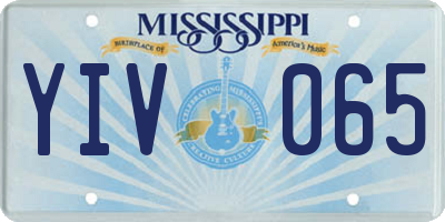 MS license plate YIV065