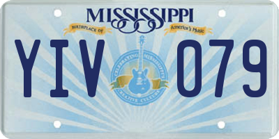 MS license plate YIV079