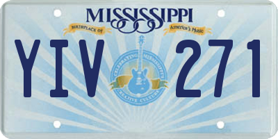 MS license plate YIV271