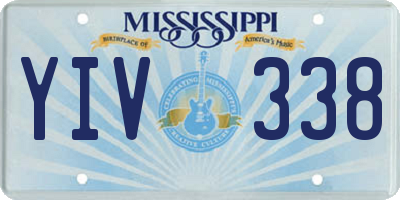 MS license plate YIV338