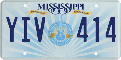 MS license plate YIV414