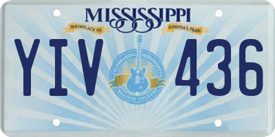 MS license plate YIV436