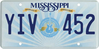 MS license plate YIV452