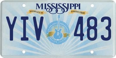 MS license plate YIV483
