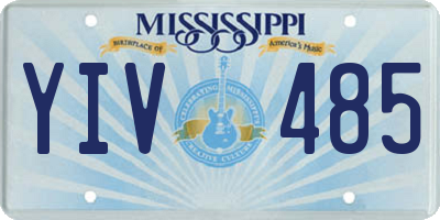 MS license plate YIV485