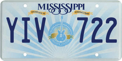 MS license plate YIV722