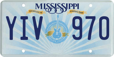 MS license plate YIV970