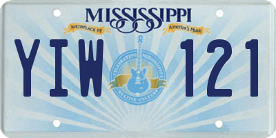 MS license plate YIW121