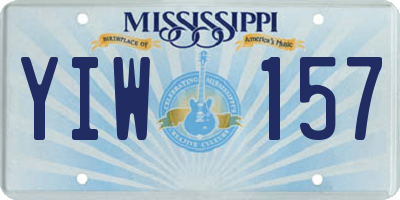MS license plate YIW157