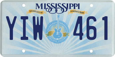 MS license plate YIW461