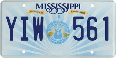 MS license plate YIW561