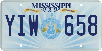 MS license plate YIW658