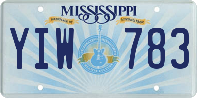 MS license plate YIW783