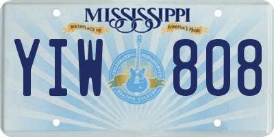 MS license plate YIW808