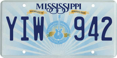 MS license plate YIW942