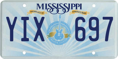 MS license plate YIX697